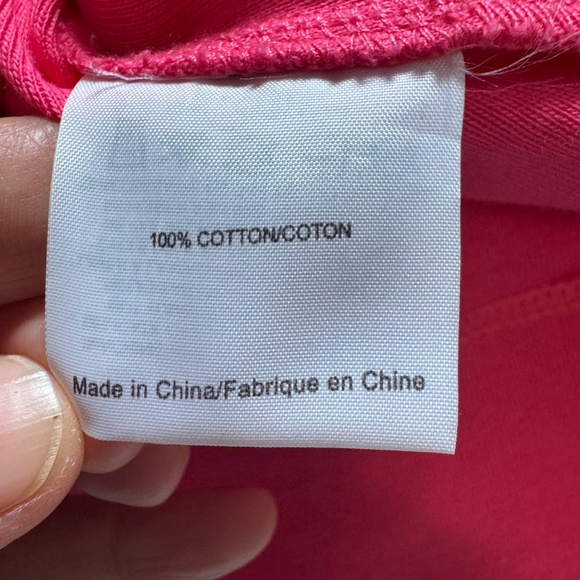 Tory Burch Fuchsia 3/4 Sleeve polo with front button size Small - Picture 7 of 10